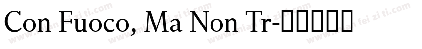 Con Fuoco, Ma Non Tr字体转换